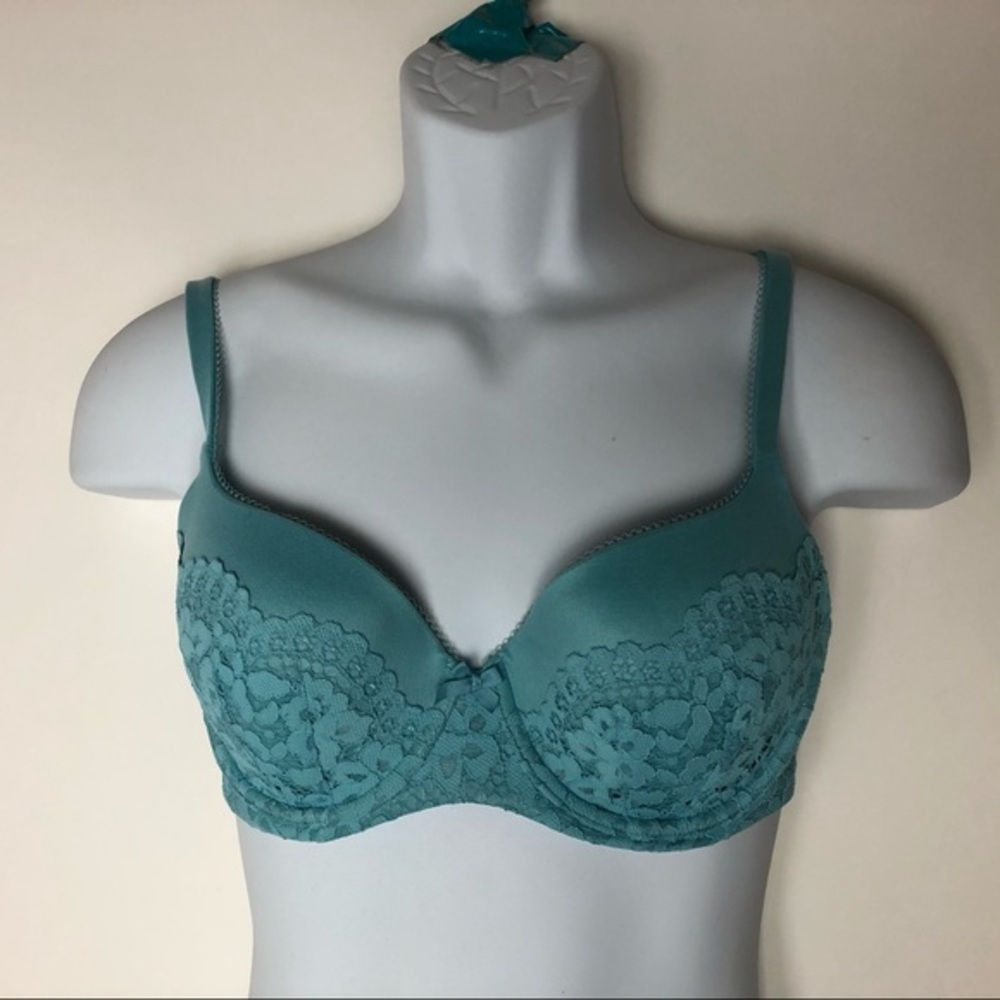 Victoria's Secret Blue Bra 32DD/E70 Lined Demi